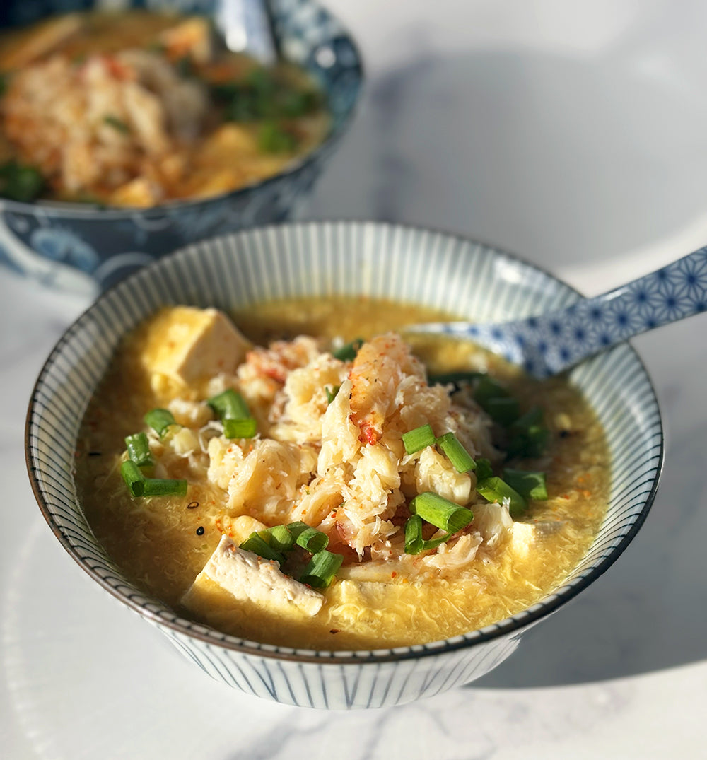 Maine Crab and Tofu Soup