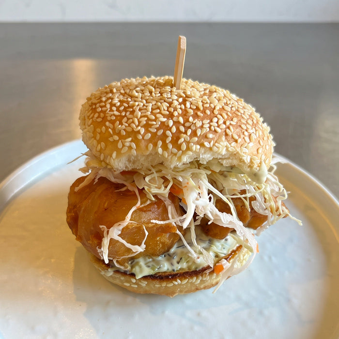 Tempura Fried Skate Cheek Sandwiches