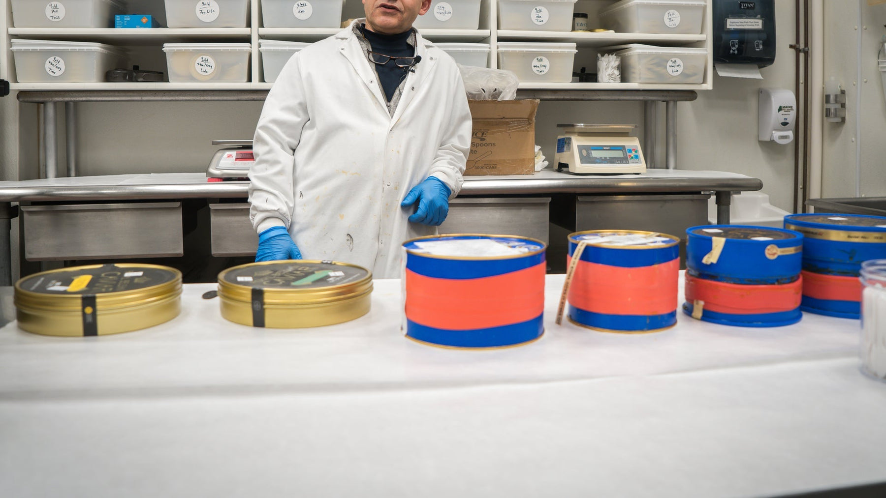 Packing Caviar at Browne Trading Co.