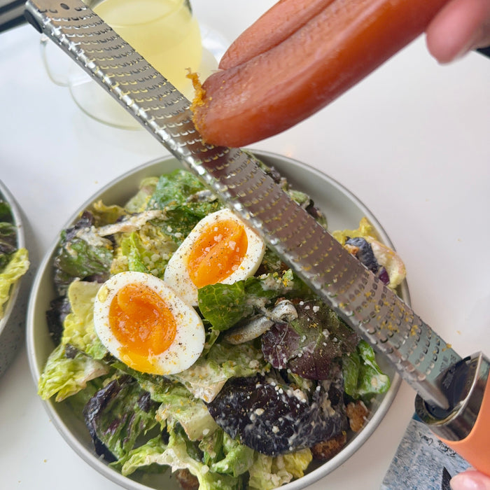 Fancy Caesar Salad with Mullet Bottarga