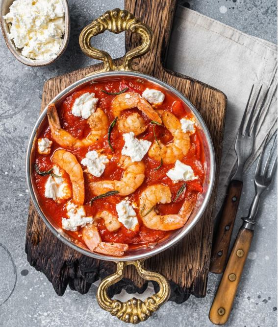 Shrimp Saganaki