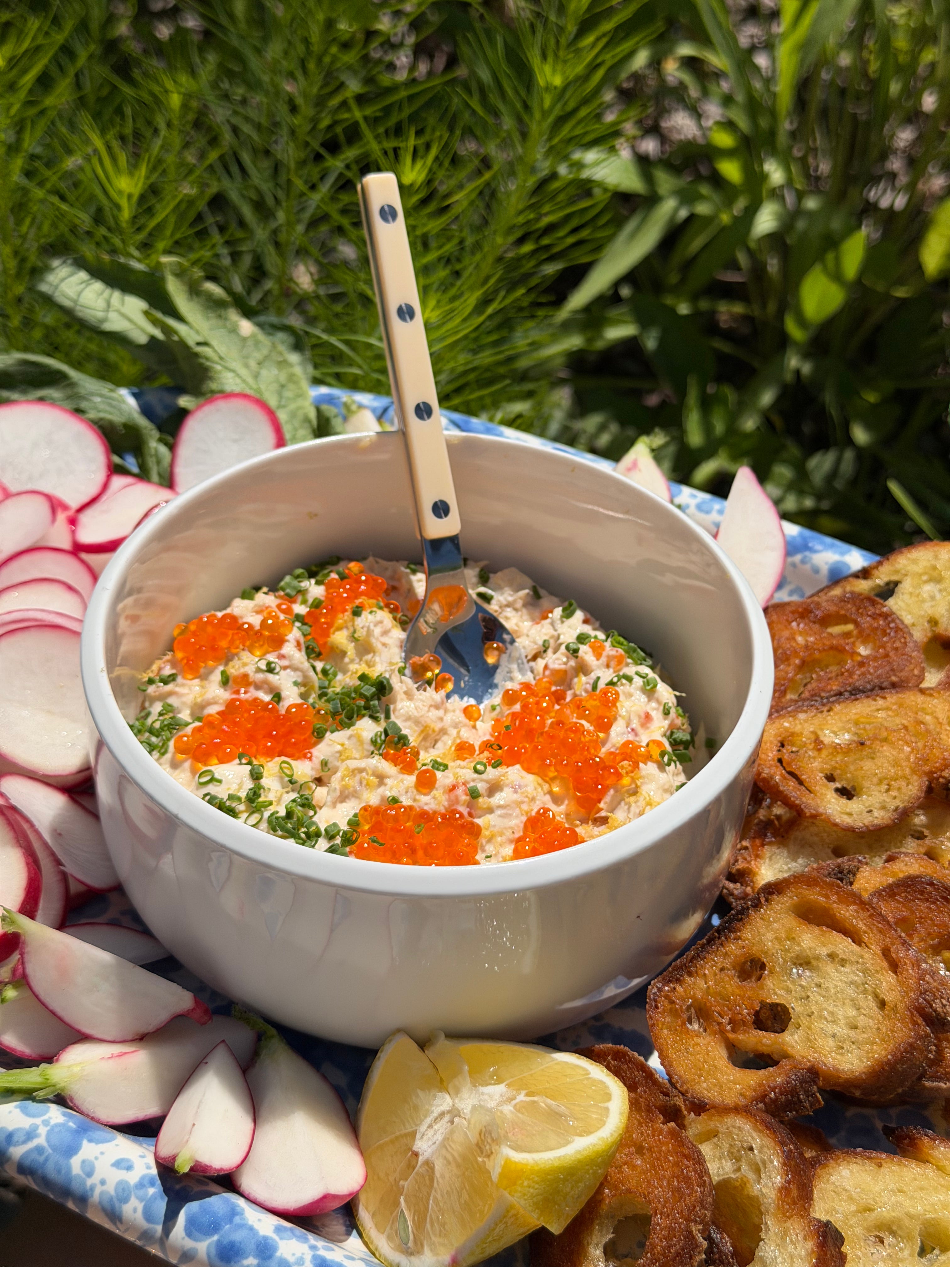 Smoked Trout Dip with Smoked Trout Roe