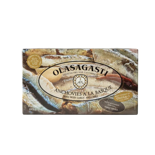 gray, brown, and white rectangular box for tinned fish