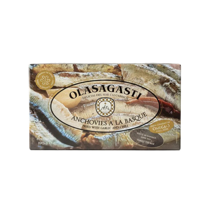 gray, brown, and white rectangular box for tinned fish