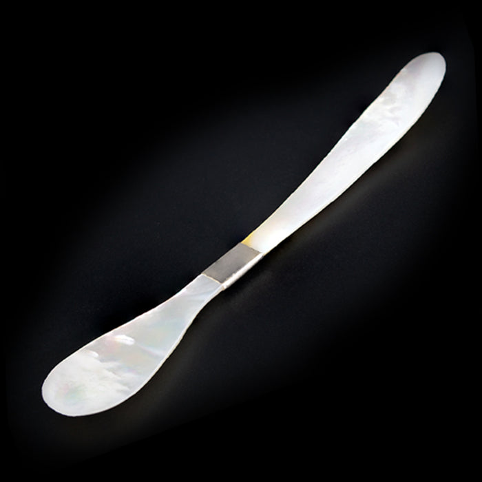 French Silver Banded Caviar Spoon