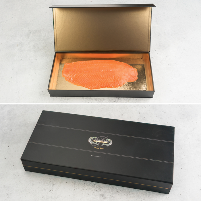 Smoked Salmon Side with a Gift Box