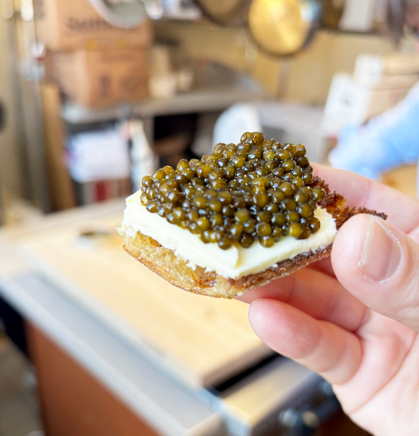 Buttered Caviar Toast